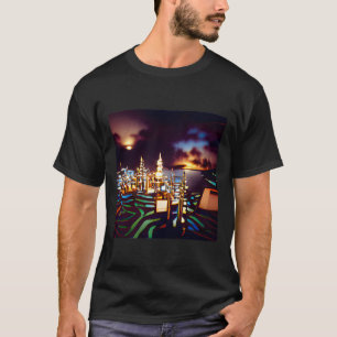 T-shirt Cité des lumières Art déviant en 1990 style d'arc