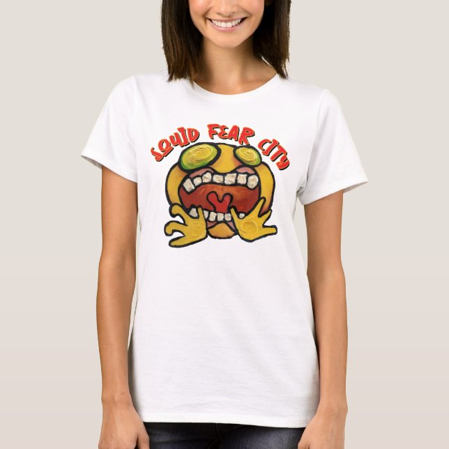 T-shirt Cité graphique de la peur des calmar Tee (Devant)