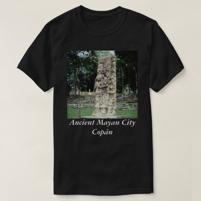 T-shirt Cité maya ancienne Copan Honduras archéologique (Design devant)