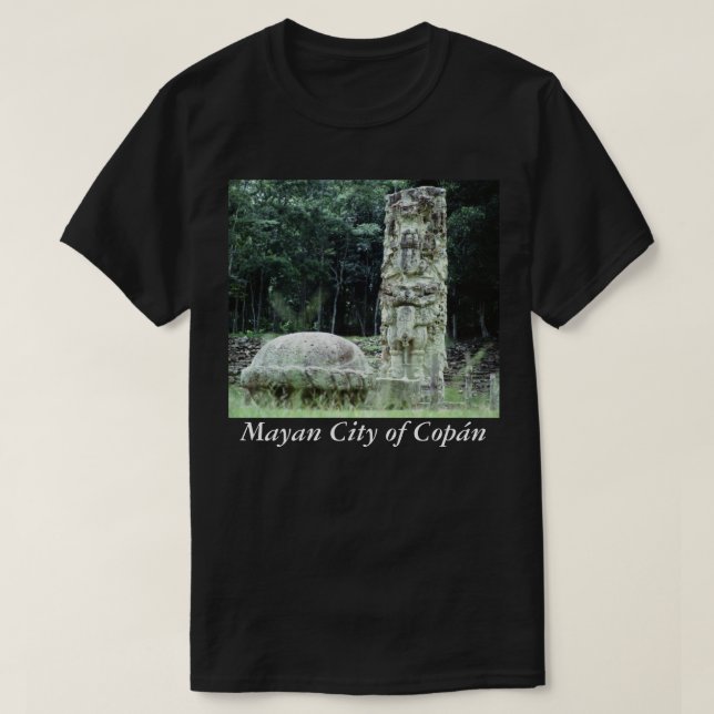 T-shirt Cité maya antique Copan N. Western Honduras Photo (Design devant)
