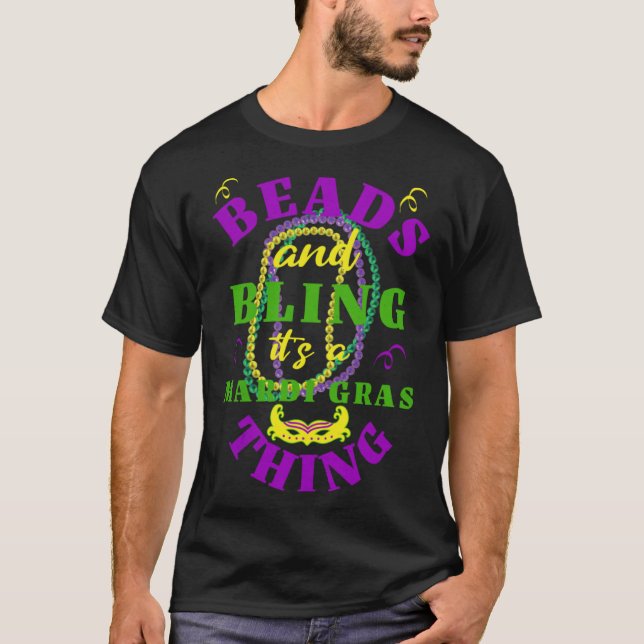 T-shirt Citer des perles et des boules Masquerade C'est un (Devant)
