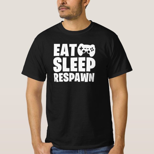 T-shirt Citer le jeu drôle de sommeil de manger (Devant)
