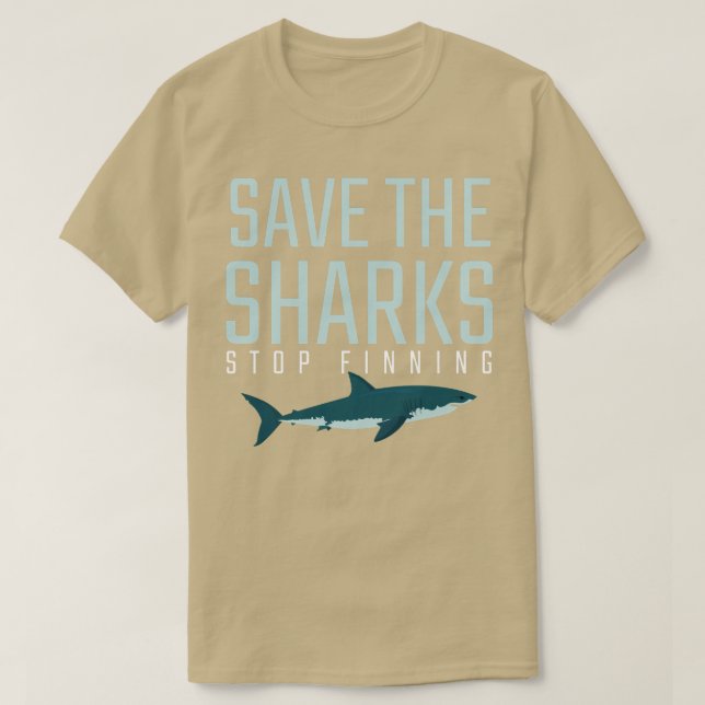 T-shirt Citer un cadeau graphique Enregistrer les requins  (Design devant)