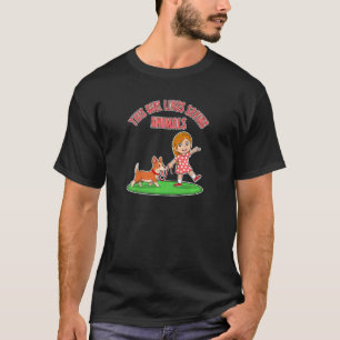 T-shirt Citer une fille aime sauver des animaux Chats Chie