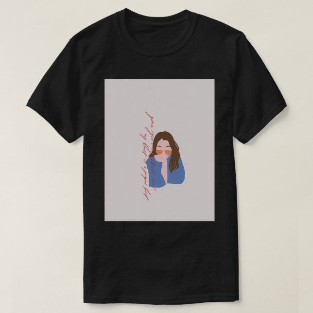 T-shirt citez vos yeux porter inondation et mon coeur est  (Design devant)