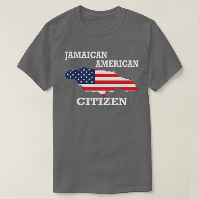 T-shirt Citizenship gift US Jamaica flag Naturalization ci (Design devant)