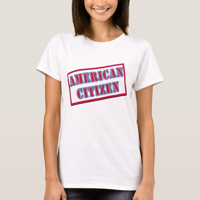 T-shirt Citoyen américain (Devant)