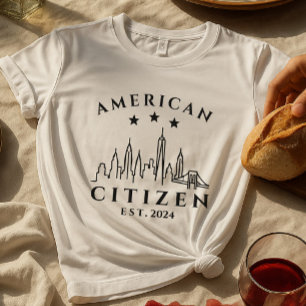 T-shirt citoyen américain moderne   Année personna
