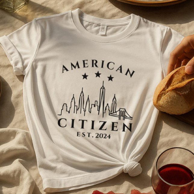 T-shirt citoyen américain moderne | Année personna (Créateur téléchargé)