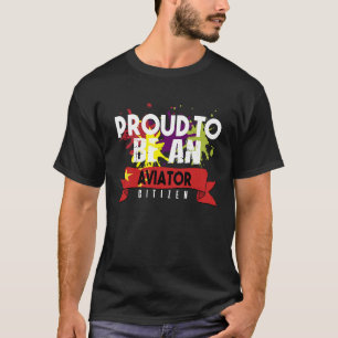T-shirt Citoyen aviateur fier Profession carrière travaill
