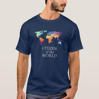 T-shirt Citoyen de l'usage d'hommes et de femmes du monde