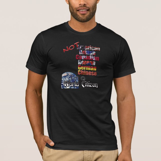 T-shirt Citoyen du monde (Devant)