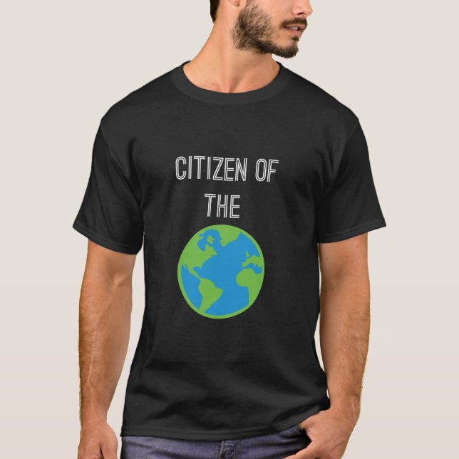 T-shirt Citoyen du monde (Devant)