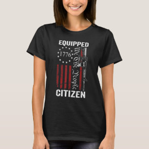 T-shirt Citoyen équipé - 2e amendement Pro Guns AR15 Gun