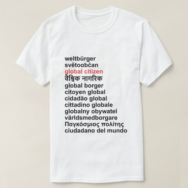 T-SHIRT CITOYEN MONDIAL (Design devant)