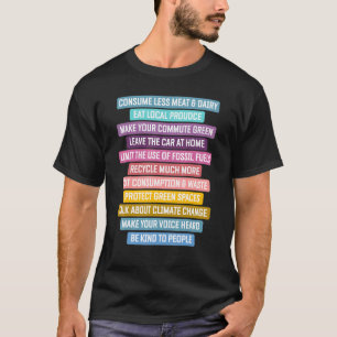 T-shirt Citoyen mondial et paix mondiale Affirmation posit