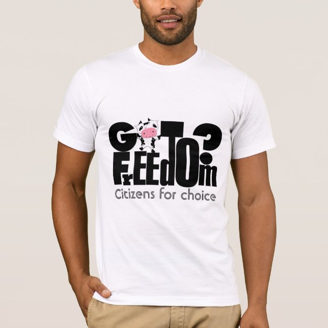 T-shirt Citoyens pour le choix Alimentation Santé Liberté (Devant)