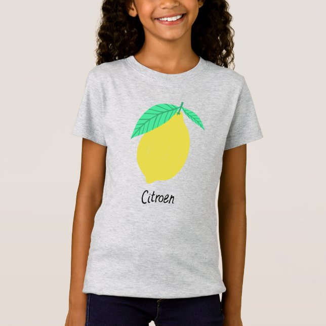 T-Shirt Citroën citron Hollandais Fruit Amusants Nourritur (Devant)
