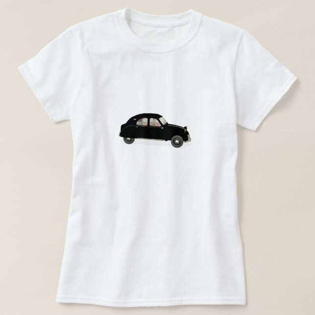 T-shirt Citroen noir 2CV (Design devant)