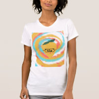 Citron avec attitude et lunettes Tie Dye