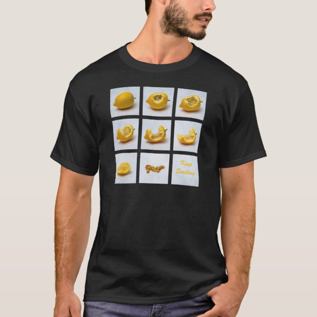 T-shirt Citron - Continuer à sourire (Devant)