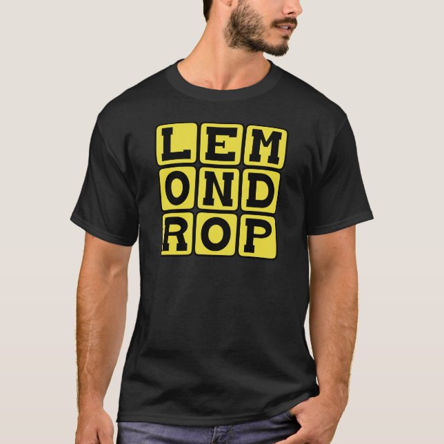 T-shirt Citron Drop, Cocktail Zesty (Devant)