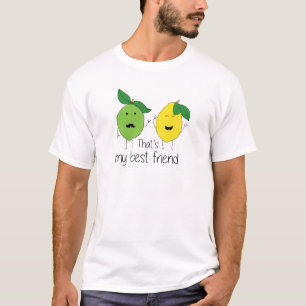 T-shirt Citron et chaux Meilleurs amis BFF Lemon Art Besoi