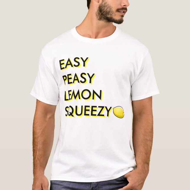 T-shirt Citron facile Squeezy de Peasy (Devant)