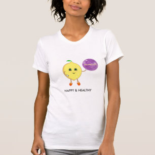 T-shirt Citron heureux mignon avec une balle magique