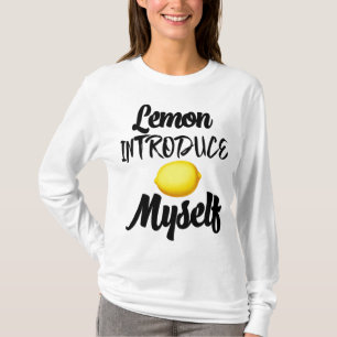 T-shirt Citron Me Présente Été Tropical Frui Jaune