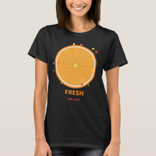 T-shirt Citron Orange Frais et Juteux