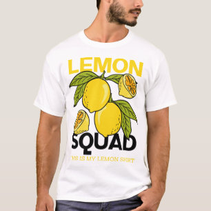 T-shirt Citron Squad Funny Lemonade Fruit aux agrumes d'ét