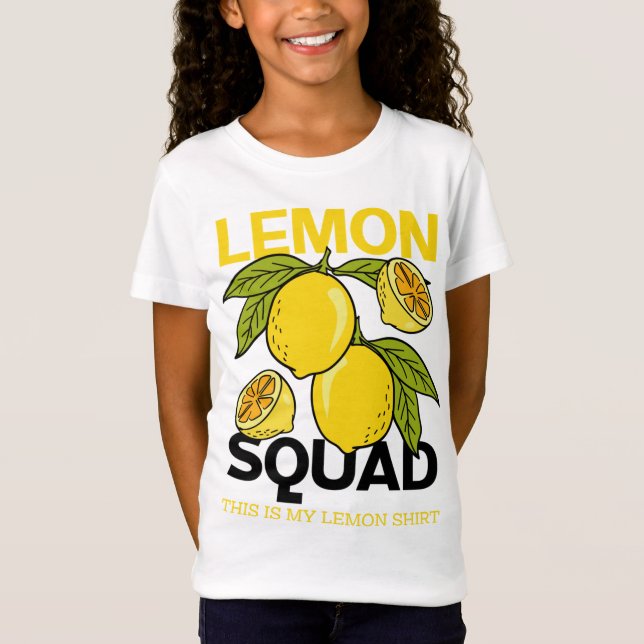 T-Shirt Citron Squad Funny Lemonade Fruit aux agrumes d'ét (Devant)