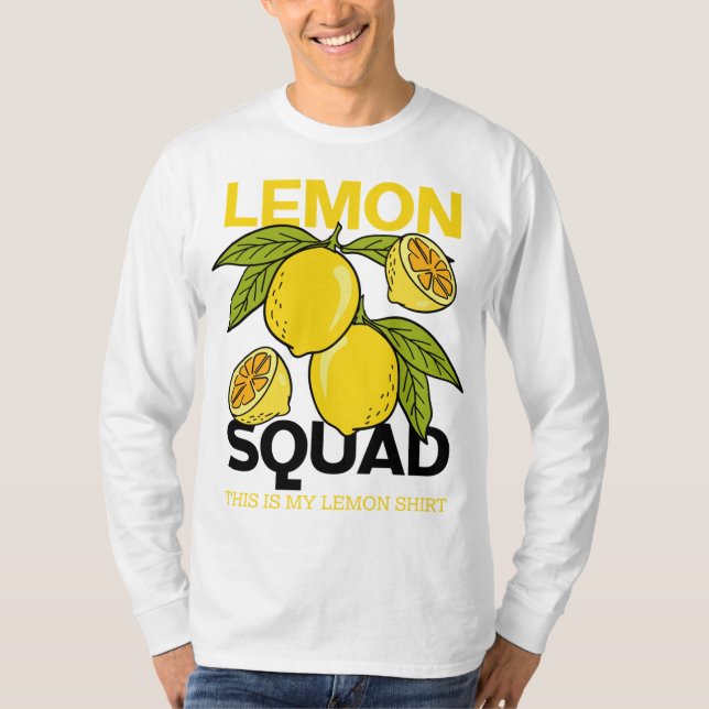 T-shirt Citron Squad Funny Lemonade Fruit aux agrumes d'ét (Devant)
