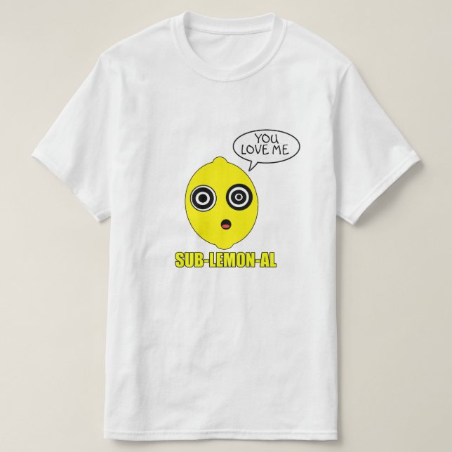 T-shirt Citron Subliminal (Design devant)