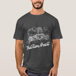 T-shirt Citron Traction Avant emblème de script et ill sub