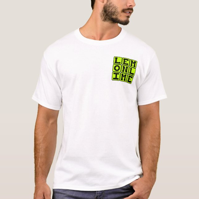 T-shirt Citron vert, Couleur (Devant)