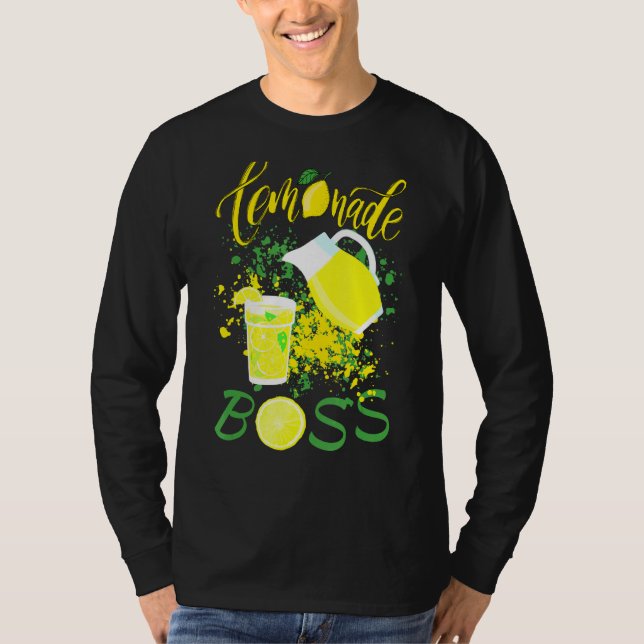 T-shirt Citronade Stand Boss Plaisanterie Citron Crush Jus (Devant)