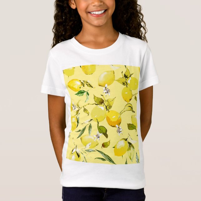 T-Shirt citrons aquarelle 15 (Devant)