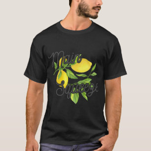 T-shirt Citrons De Squeeze Principaux Et Feuilles