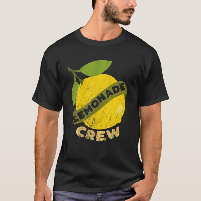 T-shirt Citrons d'été de citrons - Équipage de citronnelle (Devant)