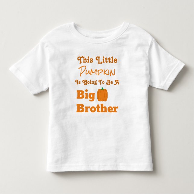 T-shirt citrouille Big Brother (Devant)