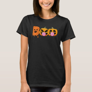 T-shirt Citrouille Boo Lazy Costume d'Halloween Jack-o'-la