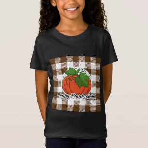 T-Shirt Citrouille Brown - Bon thanksgiving
