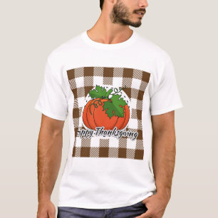T-SHIRT CITROUILLE BROWN - BON THANKSGIVING