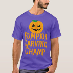 T-shirt Citrouille Carving Champ Halloween 
