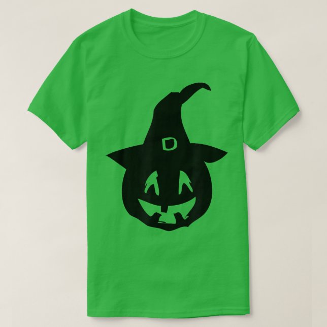 T-shirt Citrouille Carving Jack-o'-lantern Witch Casquette (Design devant)