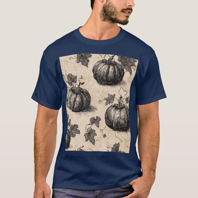 T-shirt Citrouille classique d'Halloween (Devant)