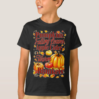 T-shirt Citrouille Couvertures chaudes au cidre de pomme F