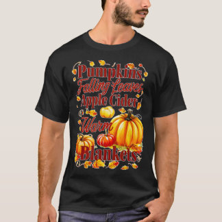 T-shirt Citrouille Couvertures chaudes au cidre de pomme F